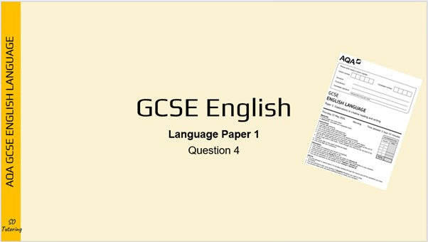GCSE English Language Paper 1: Question 4