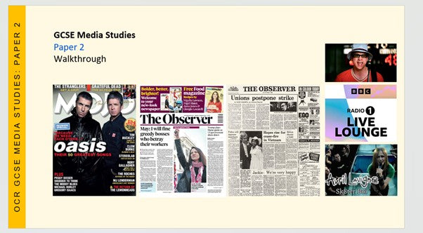 OCR Paper 2 GCSE Media Studies walkthrough